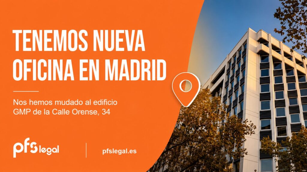Oficina PFSLegal nueva sede en Madrid, Calle de Orense 34
